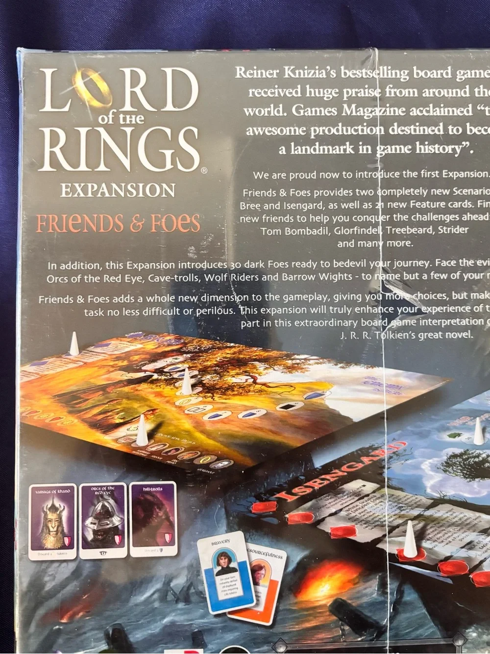 Lord of the Rings Friends & Foes Expansion Board Game 2001 Germany LOTR Sealed